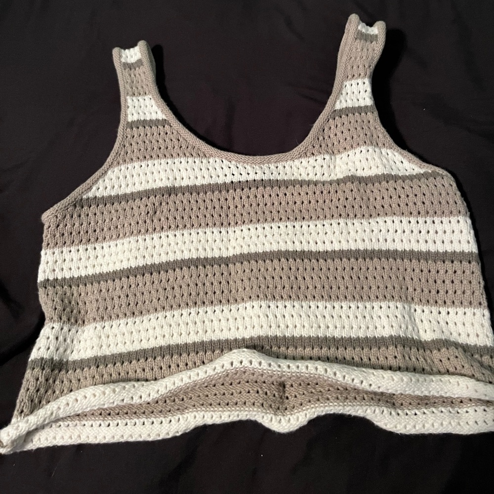 Cropped crochet forever 21 top